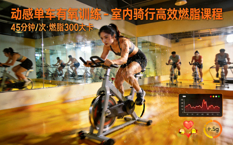 动感单车有氧训练 - 室内骑行高效燃脂课程